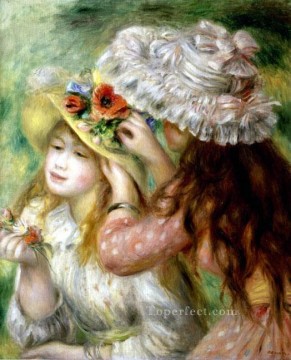  sombrero Pintura - sombreros de verano Pierre Auguste Renoir